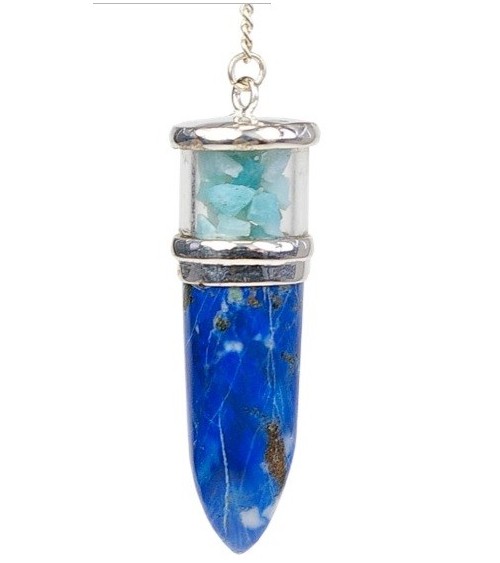 Pendule Lapis lazuli et Larimar