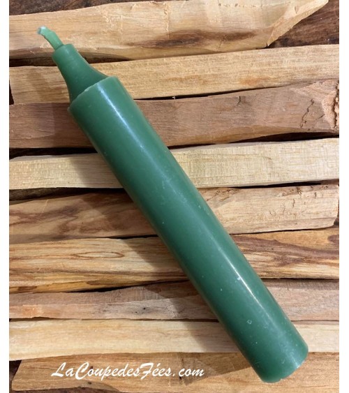 Petit Cierge Vert en cire naturelle