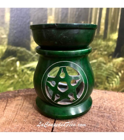 Encensoir Lampe Aromatique Pentacle vert