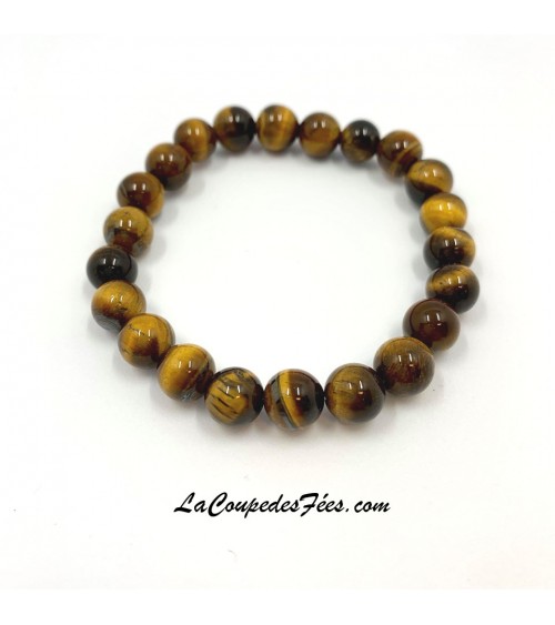 Bracelet en Pierre Oeil de tigre (8mm)