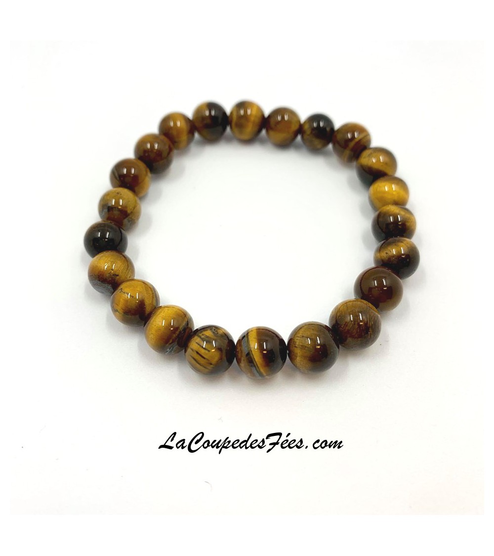 Bracelet en Pierre Oeil de tigre (8mm)