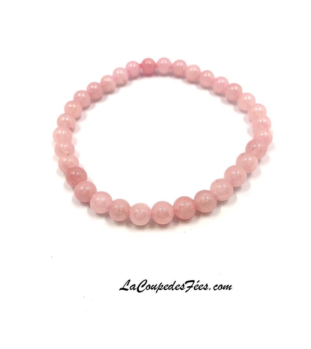 Bracelet Pierre Quartz Rose