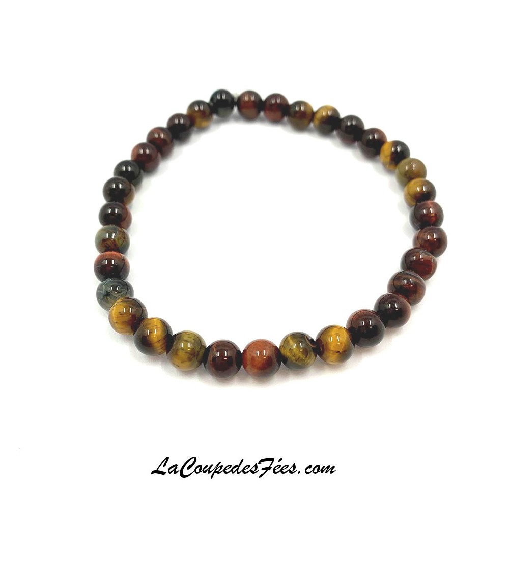 Bracelet protection oeil de tigre mixtes