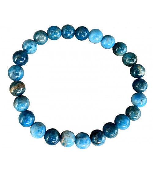Bracelet Pierre en Apatite Bleue (8mm)