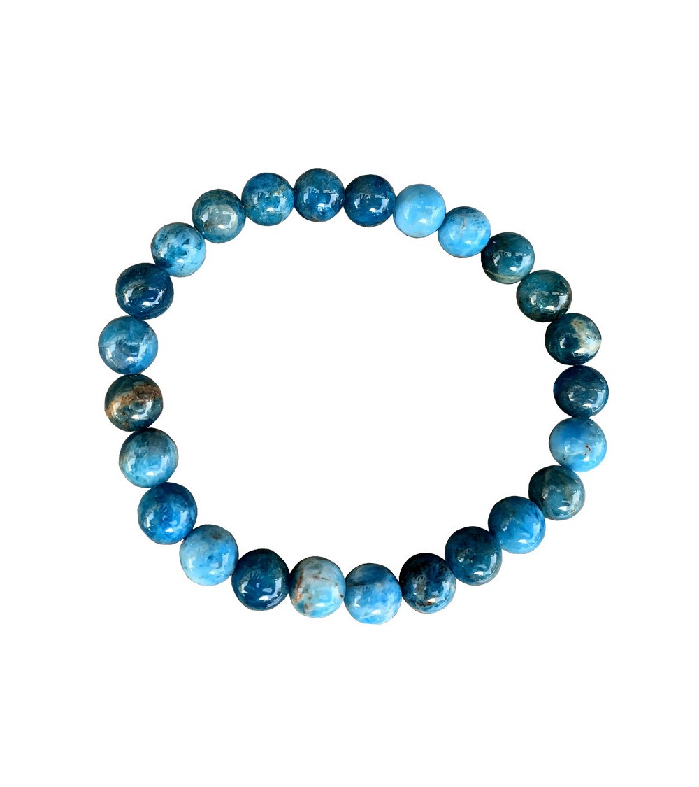 Bracelet Pierre en Apatite Bleue (8mm)