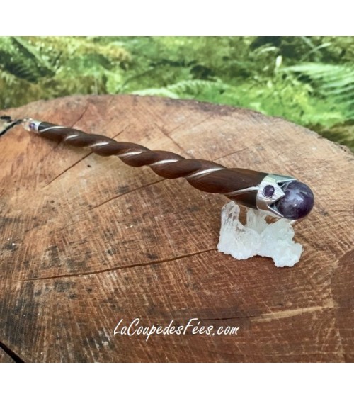 Baguette Bois de rose Amethyste