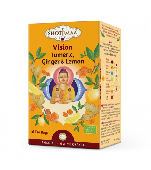 Thé vert bio ayurvédique avec gingembre et citron