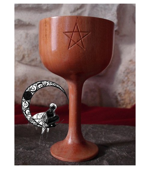 Calice Pentagramme en Bois