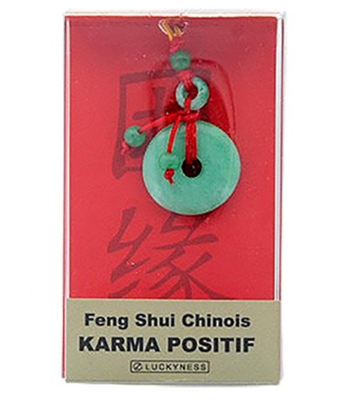 Porte-bonheur Feng-shui Jade Karma positif