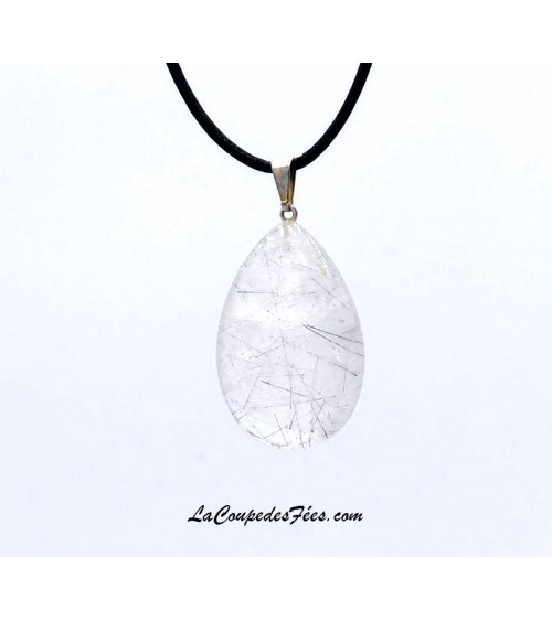Larme en Quartz Tourmaline
