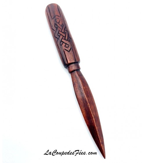 Athamé Runique (bois)