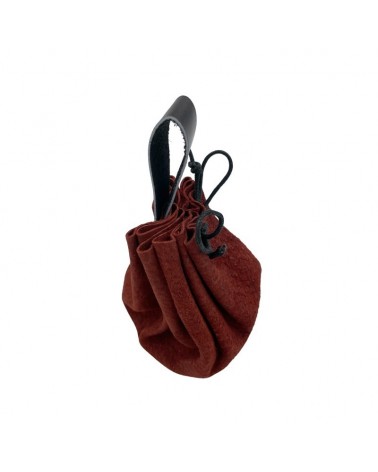 Pochette Simple Cuir rouge