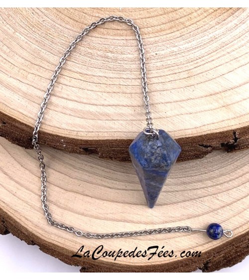 Pendule Lapis Lazuli à facettes