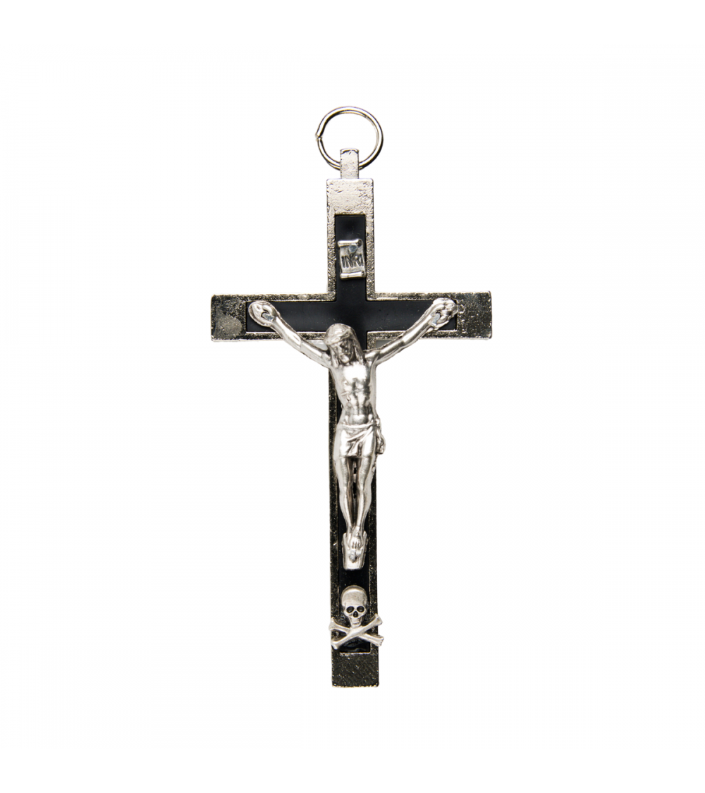 Corps du Christ, sans sa croix, en métal gris, article religieux