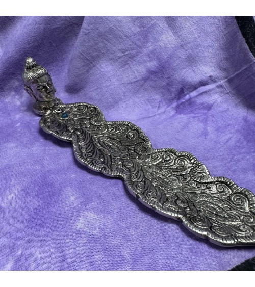 Porte-encens métal Bouddha