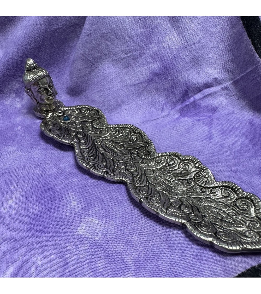 Porte-encens métal Bouddha