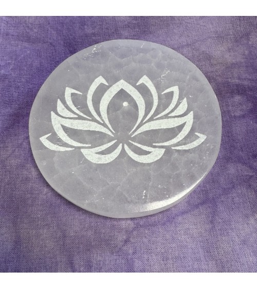 Porte encens Sélénite Lotus