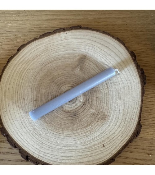 Mini cierge gris en cire naturelle