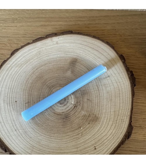 Mini cierge Bleu en cire végétale