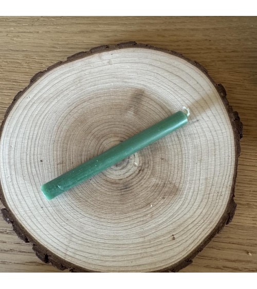 Mini Cierge Vert en cire naturelle