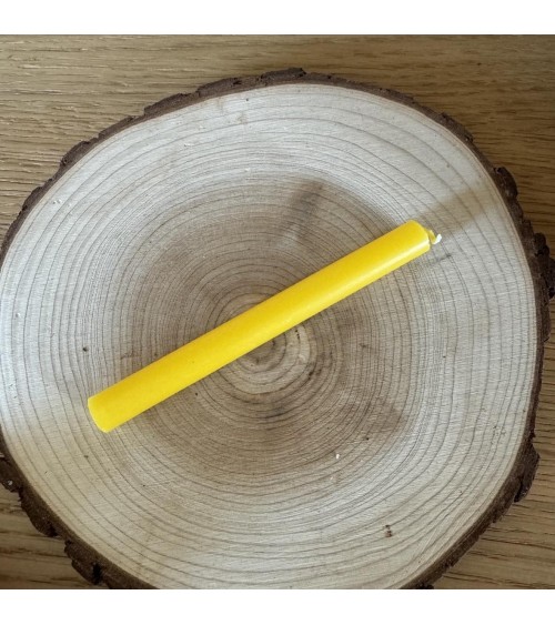 Mini cierge jaune en cire végetale