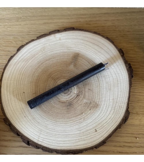 Mini cierge noir en cire naturelle