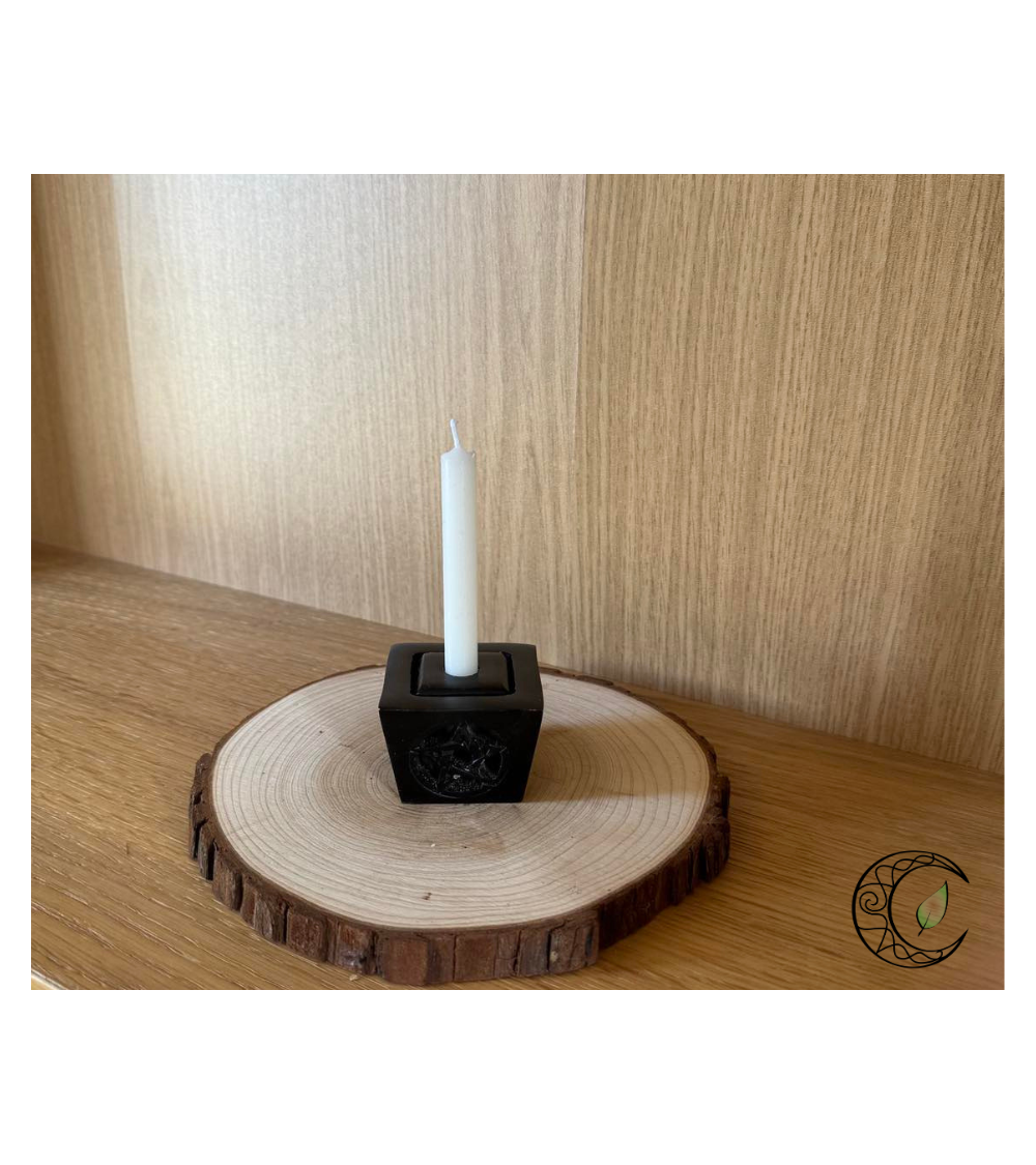 Mini cierge blanc en cire naturelle