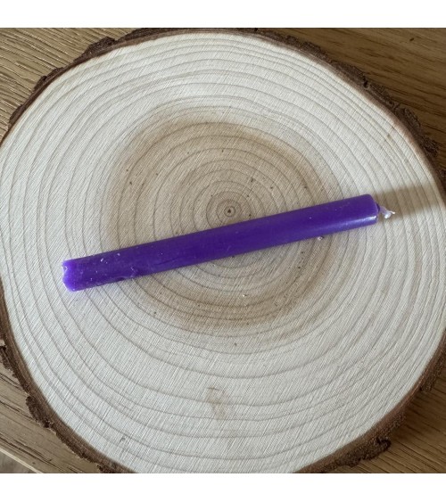 Mini cierge violet en cire végétale