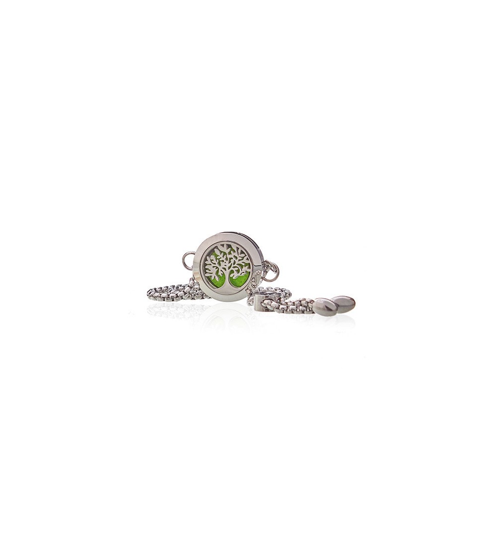 Bracelet médaillon diffuseur Arbre de vie 20 mm