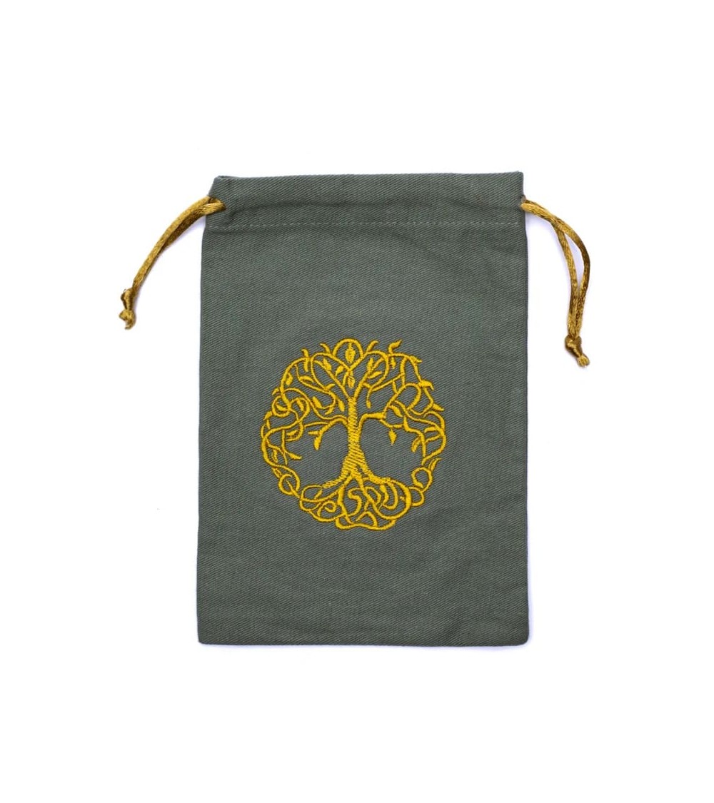 Sac en coton arbre de vie vert