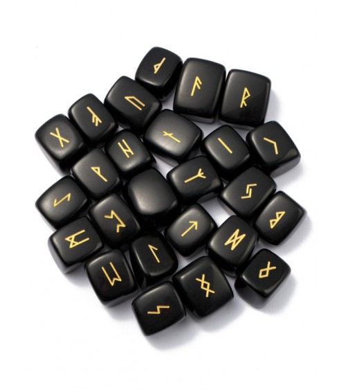 Runes en Obsidienne noire