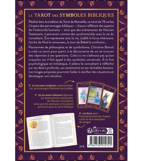 Le Tarot des symboles bibliques - Le livre & 78 lames - Coffret