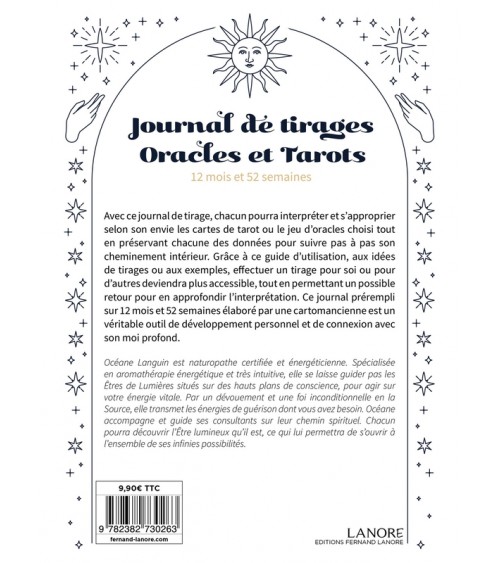 Journal de tirages - Oracles et Tarots - 12 mois et 52 semaines