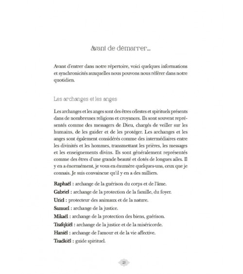 Répertoire des messages de vos guides