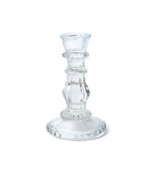 Bougeoir en verre pour bougie de table