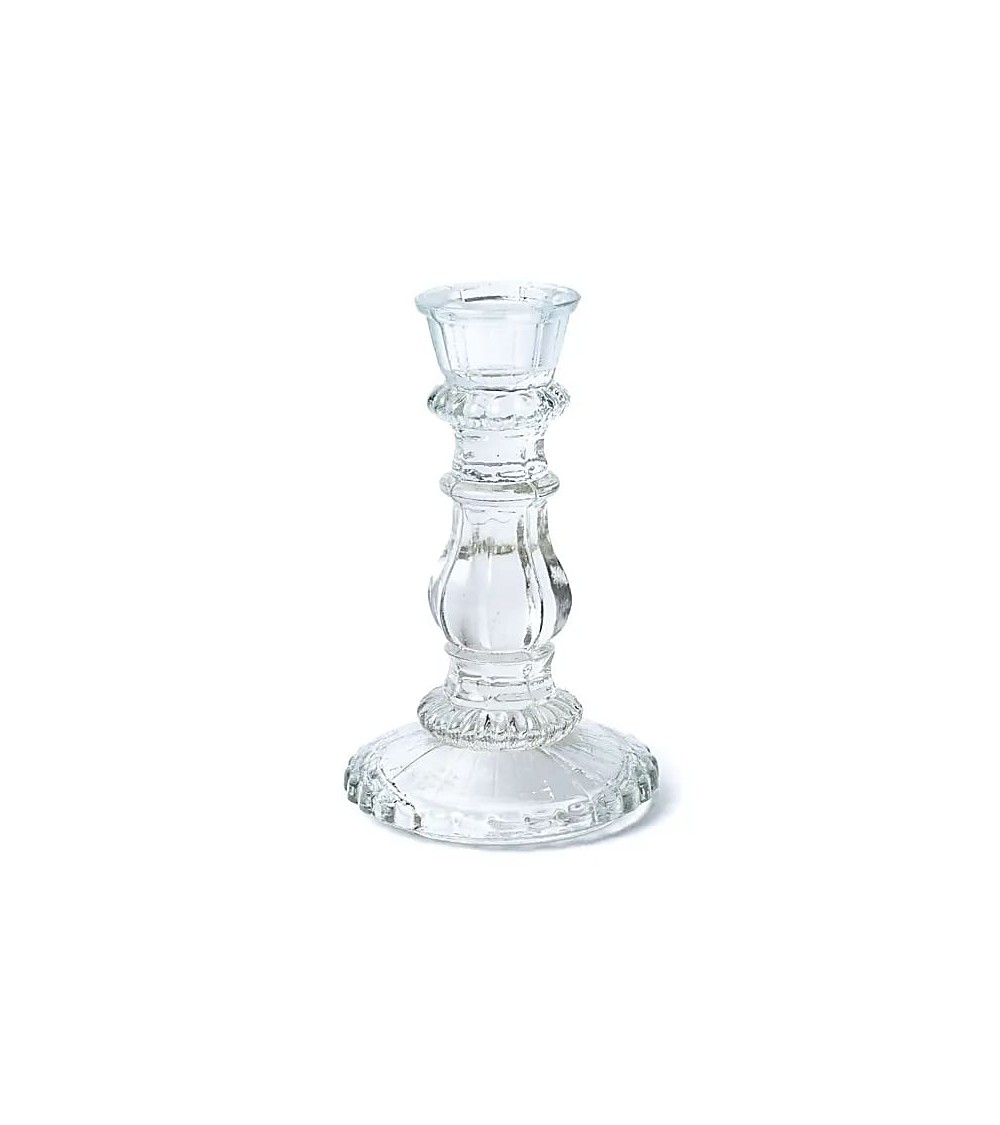 Bougeoir en verre pour bougie de table