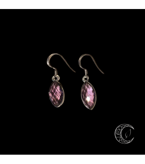 Boucles d'oreilles Améthyste & Argent 925
