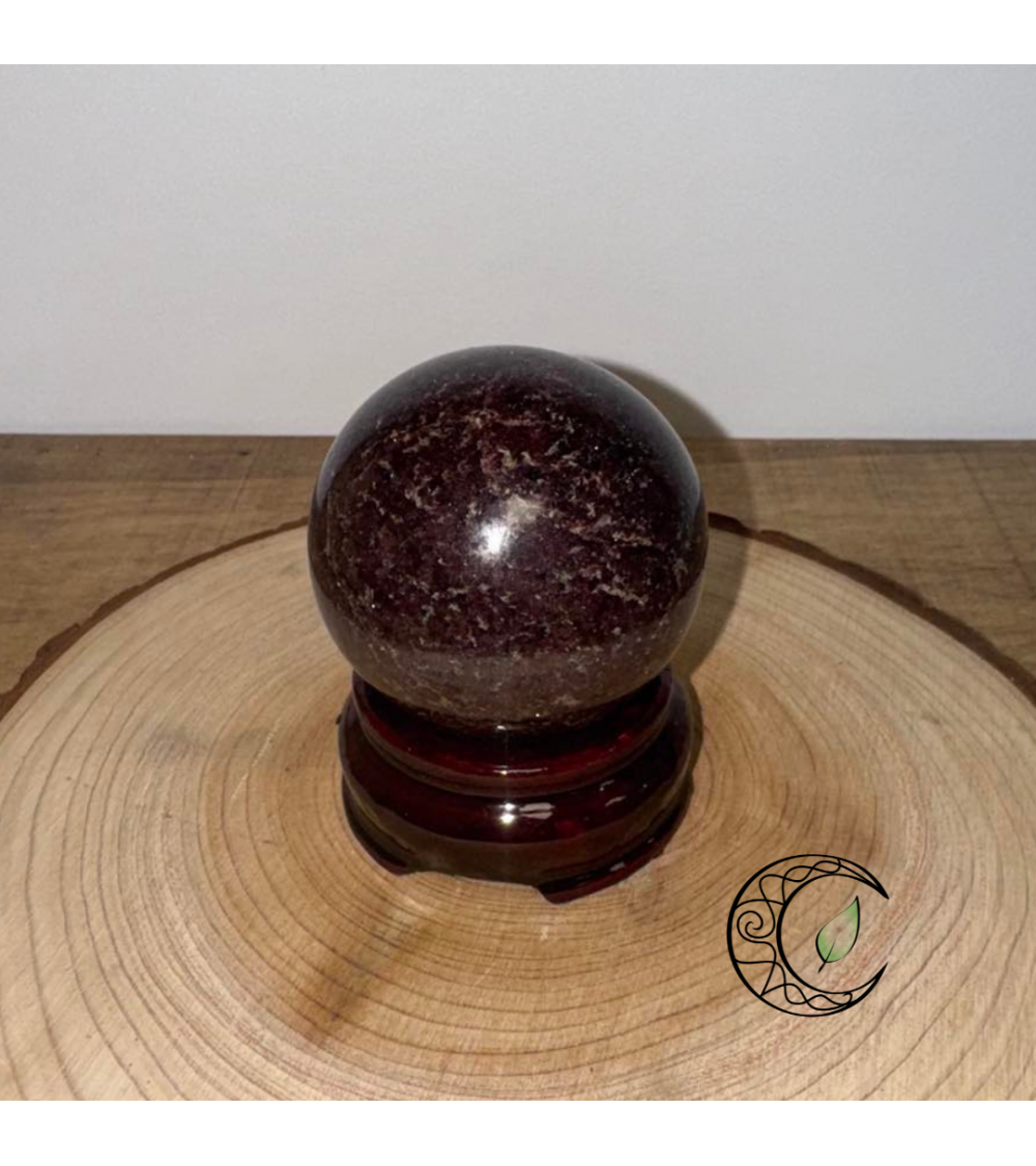 Sphère en grenat