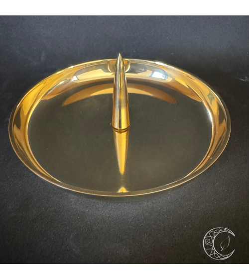 Bougeoir plat avec pointe