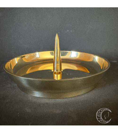 Bougeoir plat avec pointe