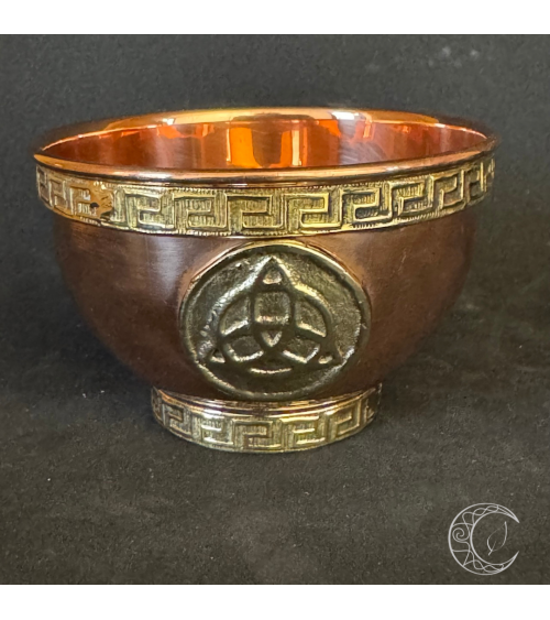 Bol d'Offrande Triquetra – Finition Cuivrée