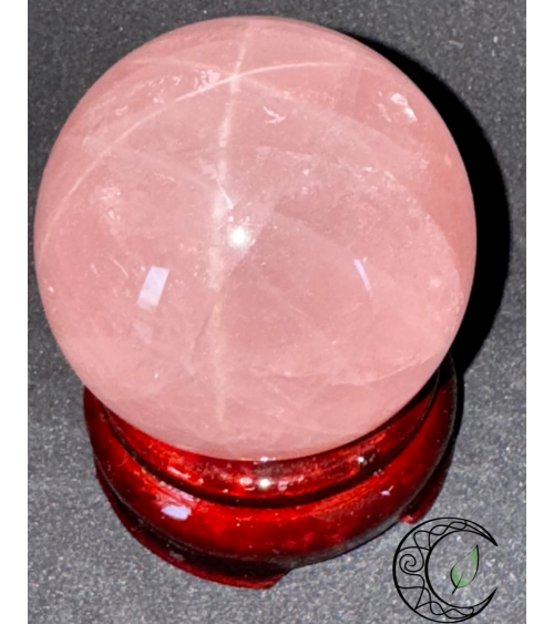 Sphère en Quartz Rose étoilé