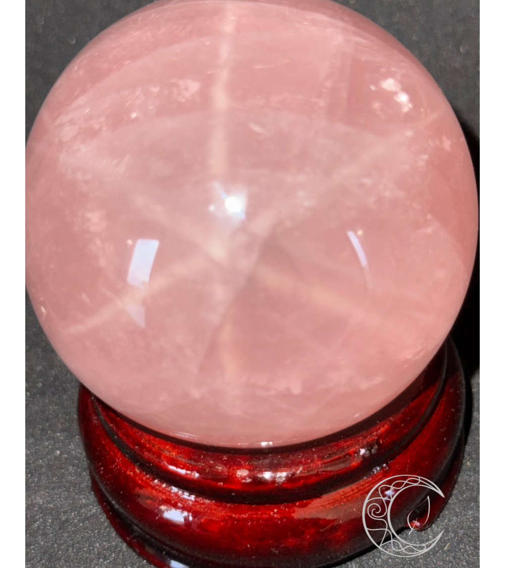 Sphère en Quartz Rose étoilé