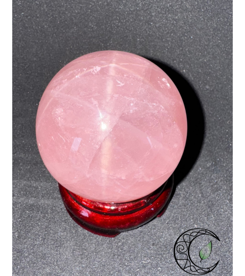 Sphère en Quartz Rose étoilé