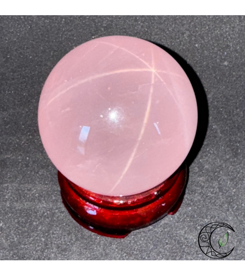 Sphère en Quartz Rose étoilé