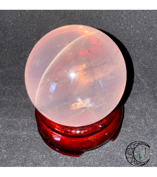 Sphère en Quartz Rose étoilé
