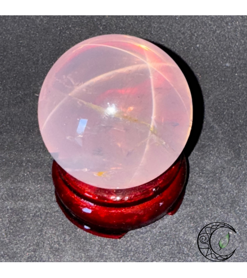 Sphère en Quartz Rose étoilé