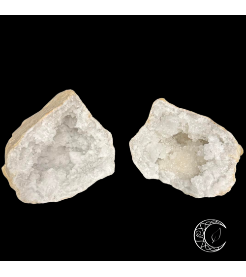 Géode en Cristal de roche et calcite