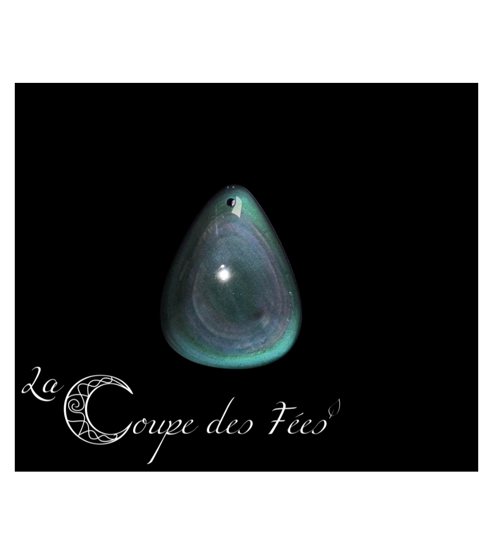 Pendentif cabochon percé Oeil Céleste 5