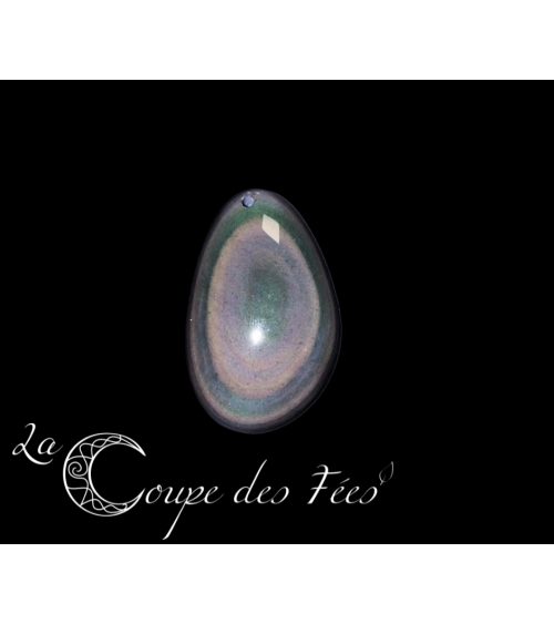 Pendentif cabochon percé Oeil Céleste 9